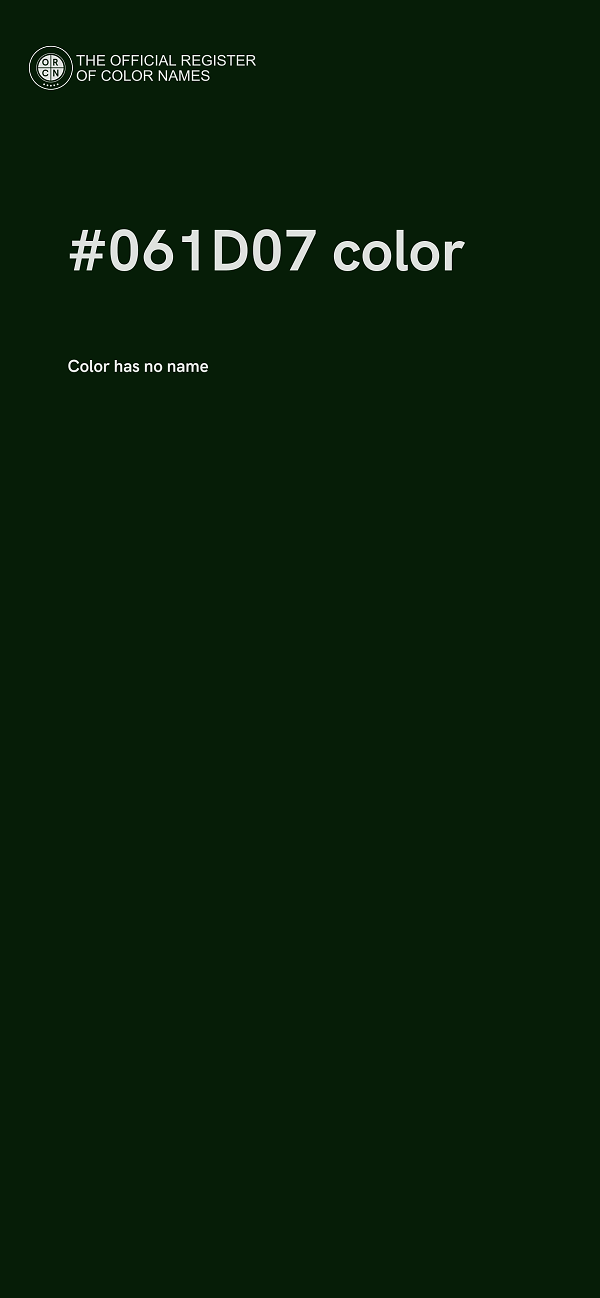 #061D07 color image