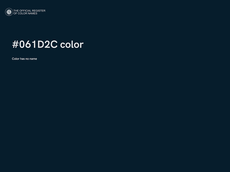 #061D2C color image