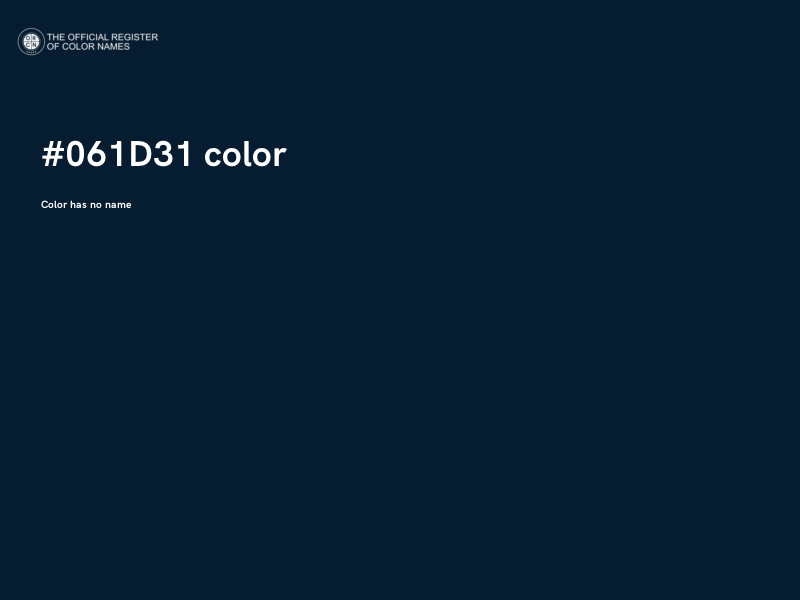 #061D31 color image