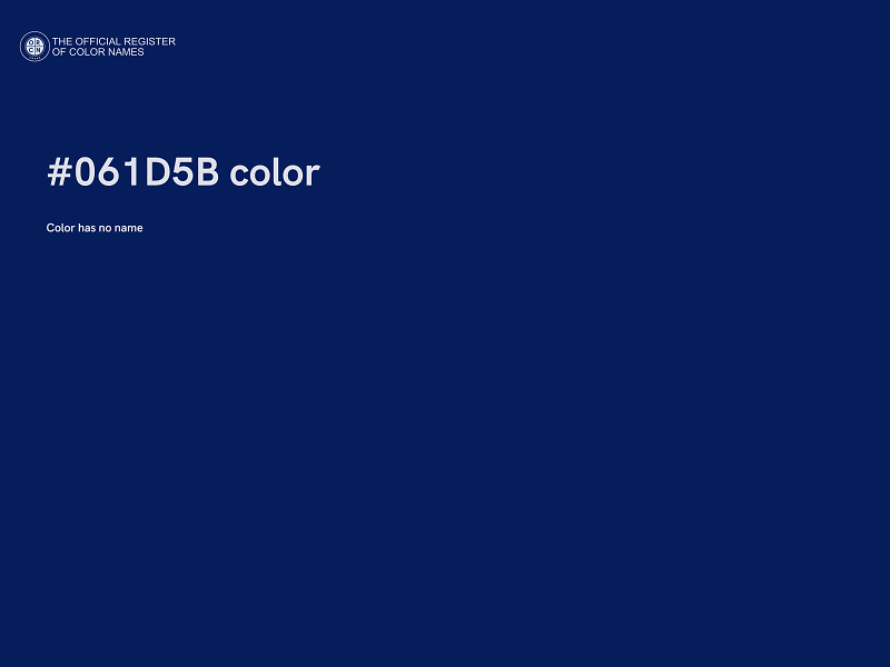 #061D5B color image