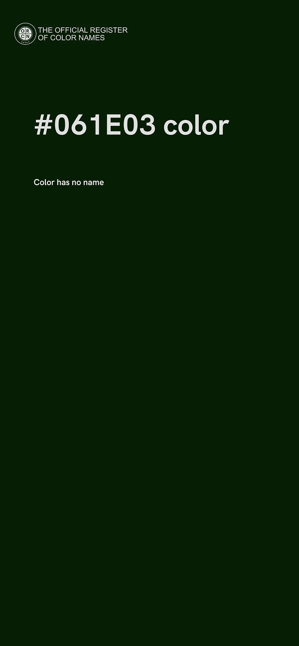 #061E03 color image
