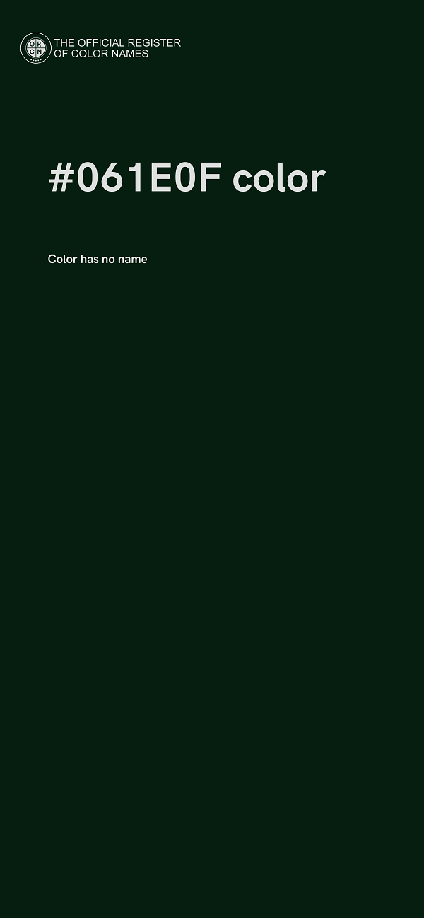 #061E0F color image