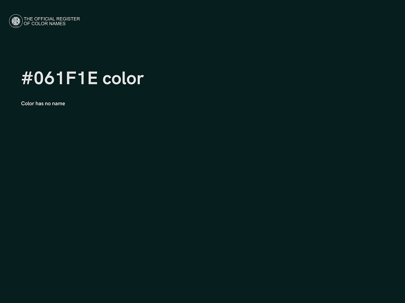#061F1E color image