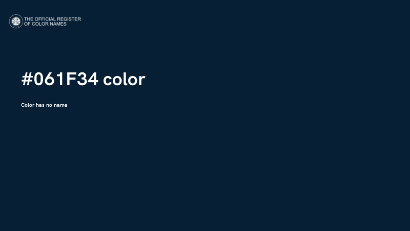 #061F34 color image