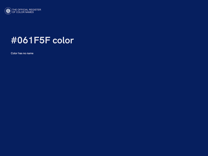 #061F5F color image