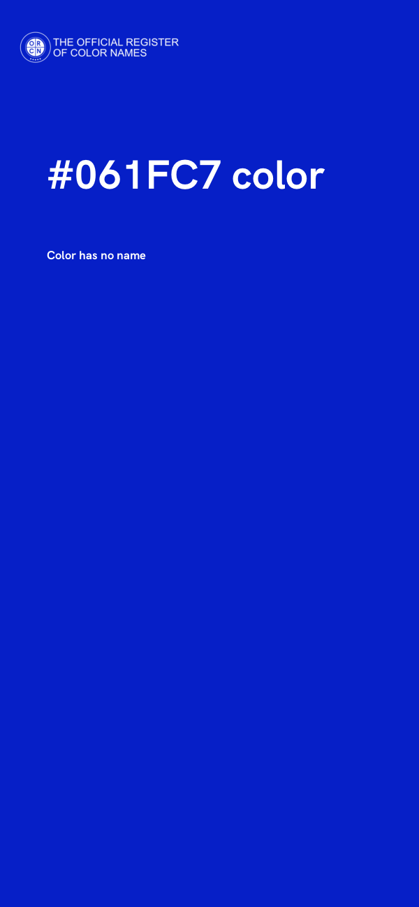 #061FC7 color image