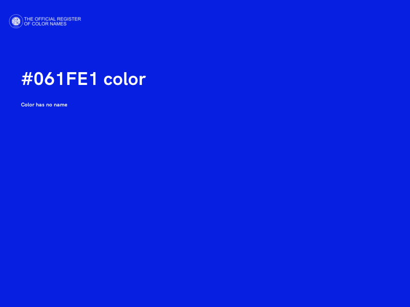 #061FE1 color image