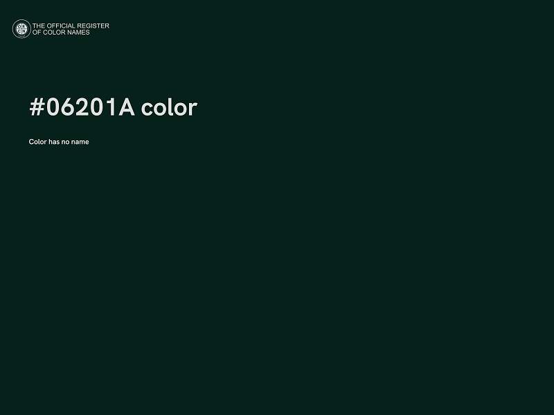 #06201A color image