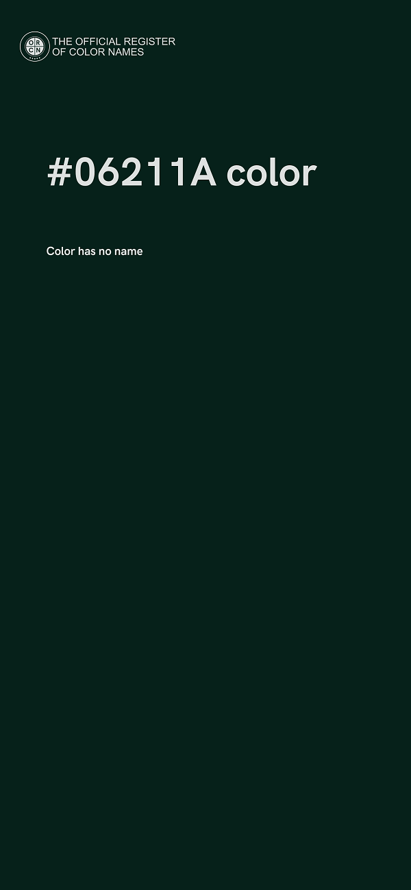#06211A color image