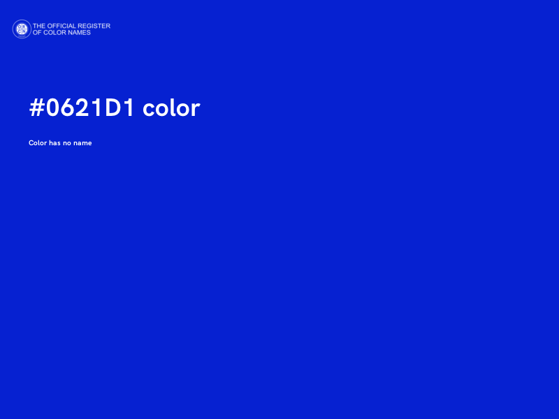 #0621D1 color image