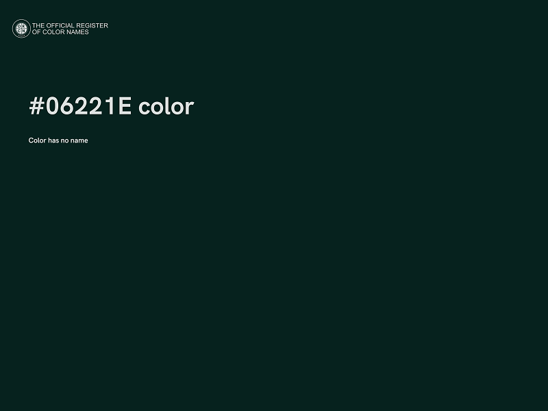 #06221E color image