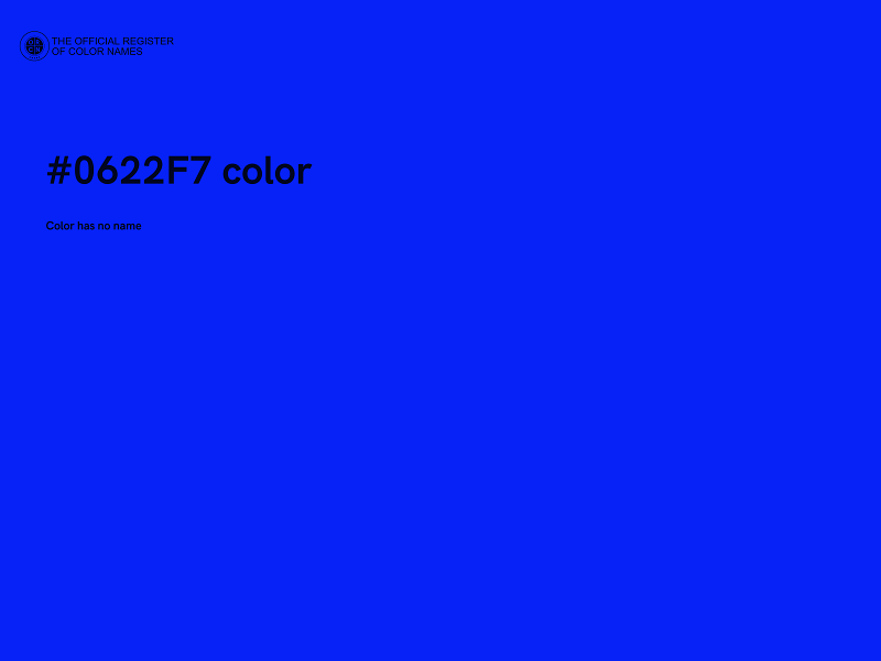 #0622F7 color image