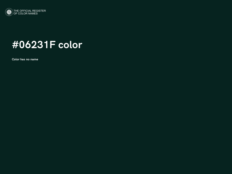 #06231F color image