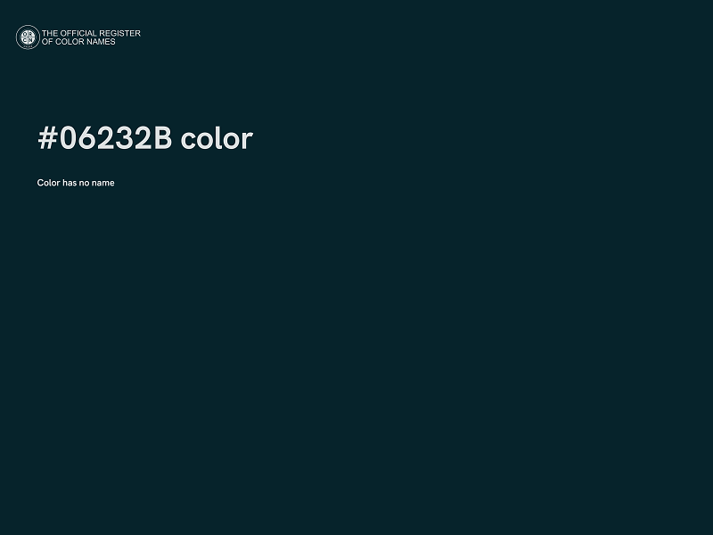 #06232B color image