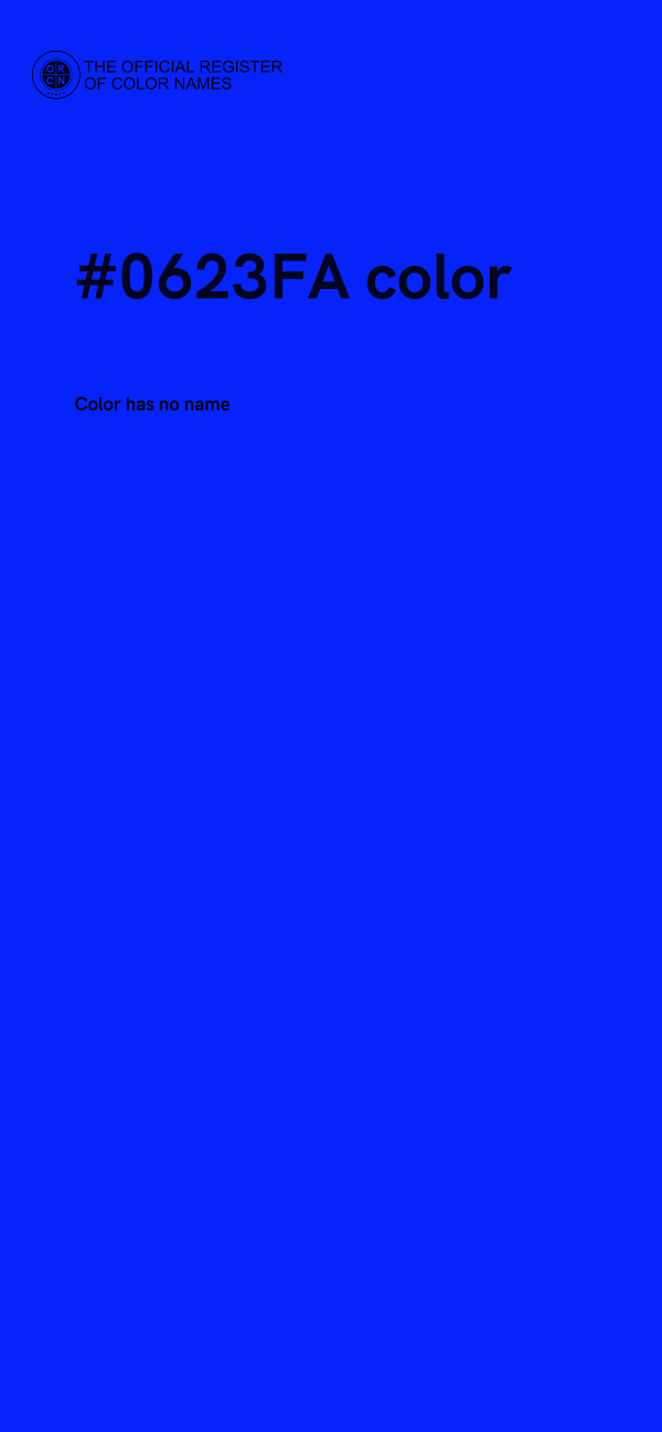 #0623FA color image
