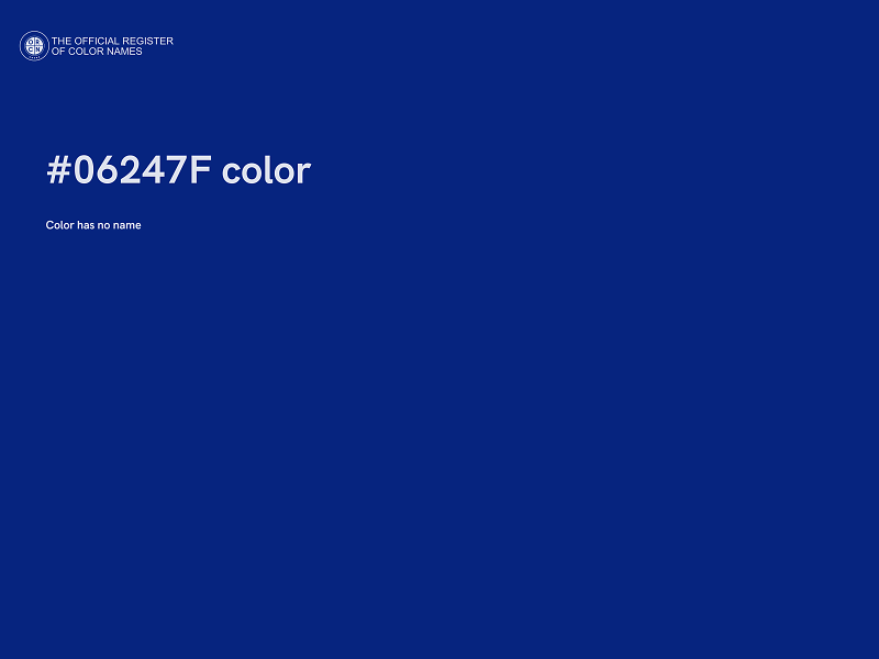 #06247F color image