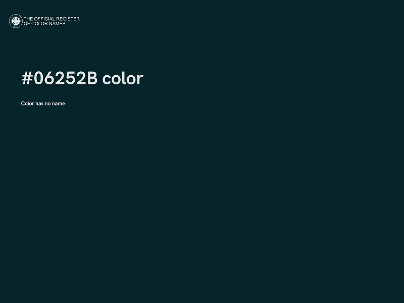 #06252B color image