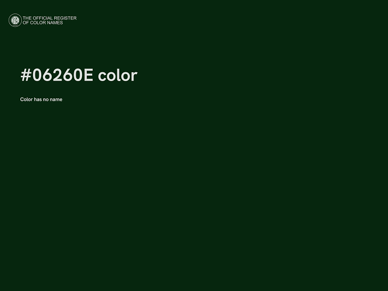 #06260E color image