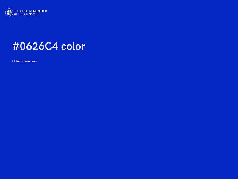 #0626C4 color image
