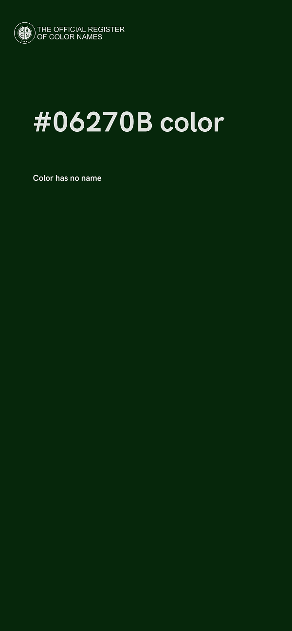 #06270B color image