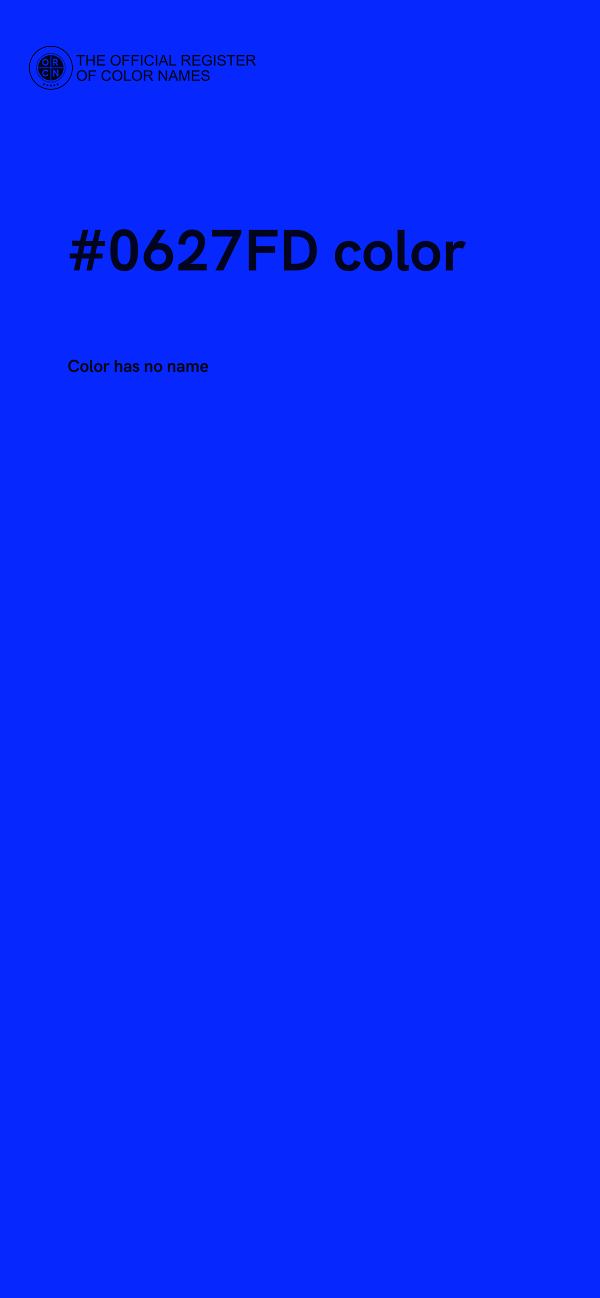 #0627FD color image