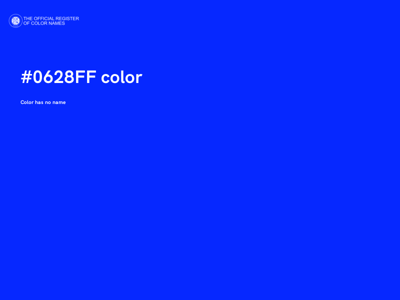 #0628FF color image