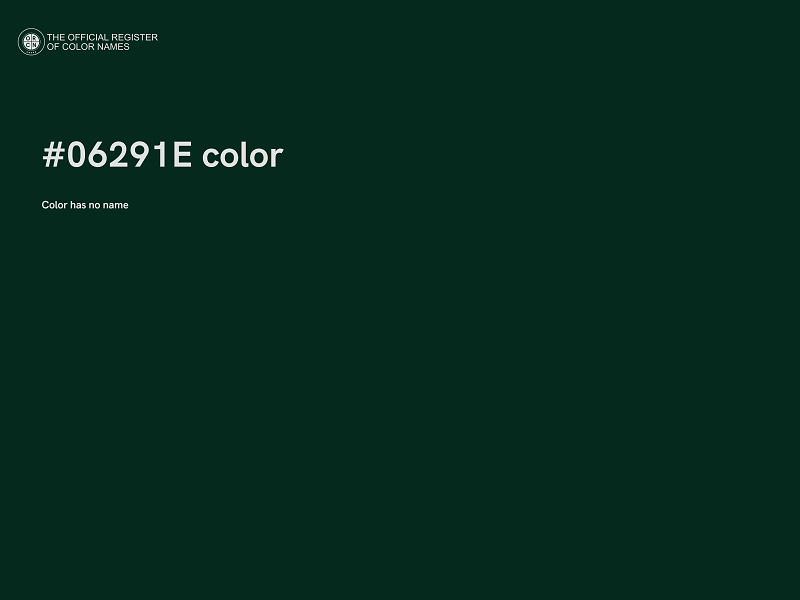 #06291E color image