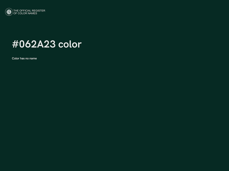 #062A23 color image