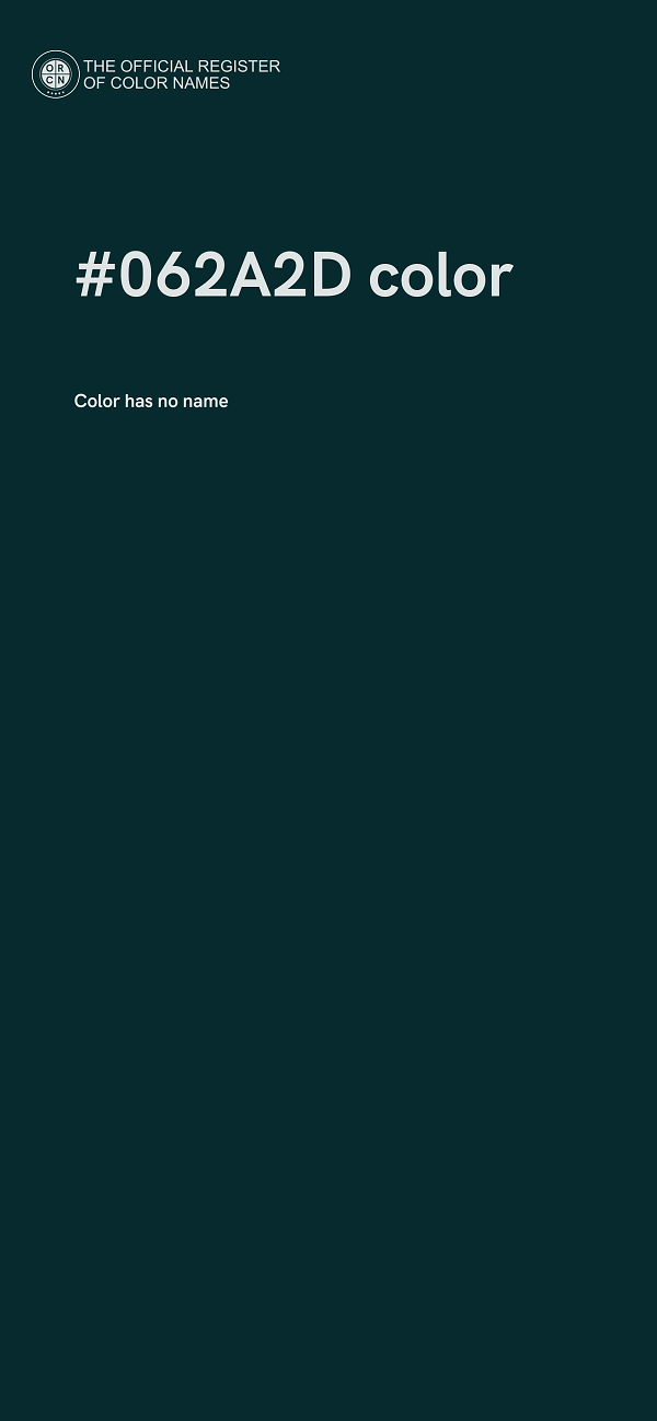 #062A2D color image
