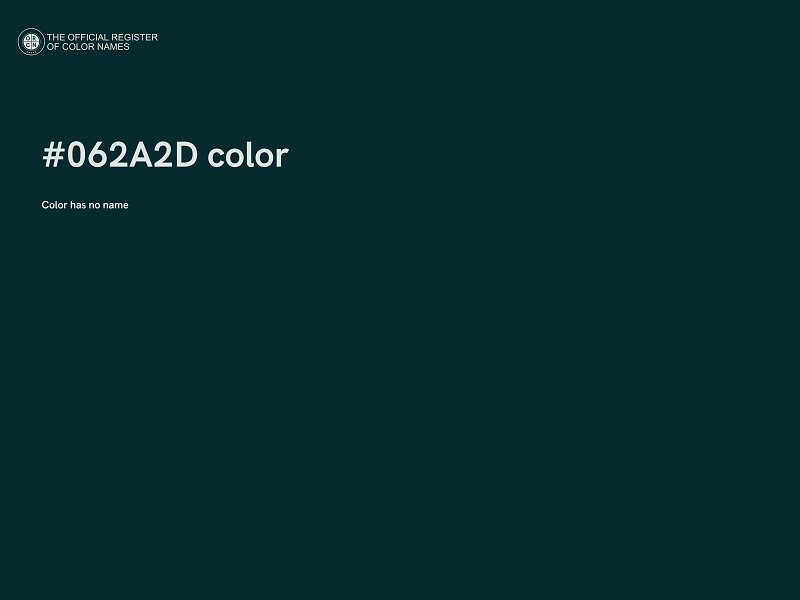 #062A2D color image