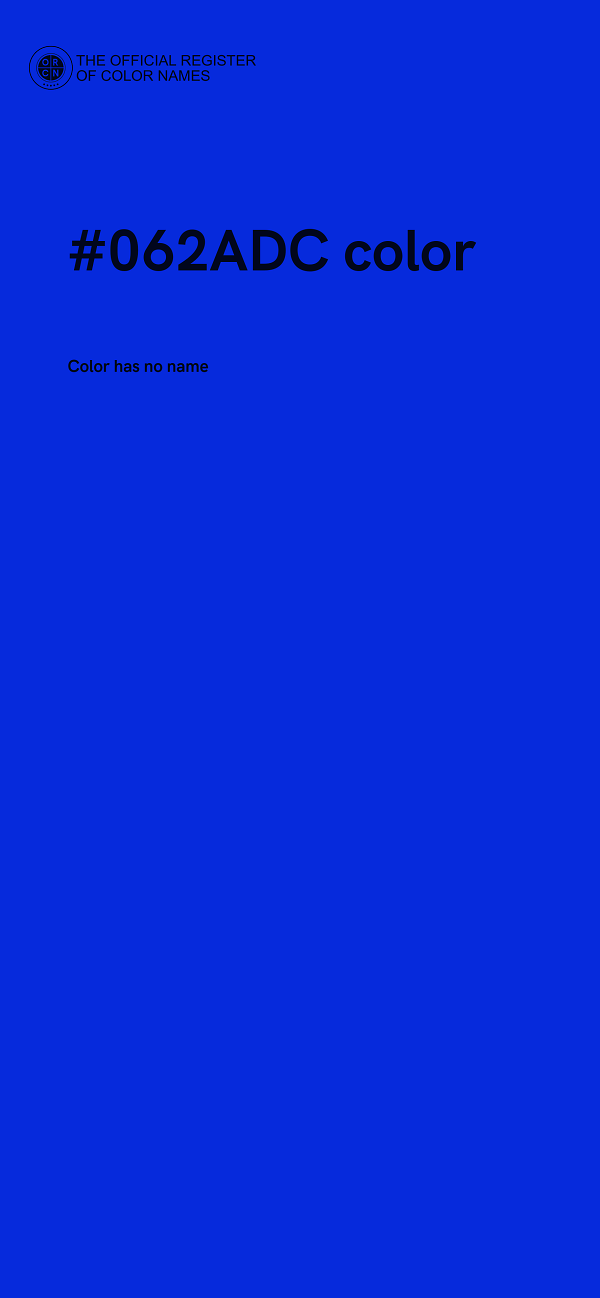 #062ADC color image