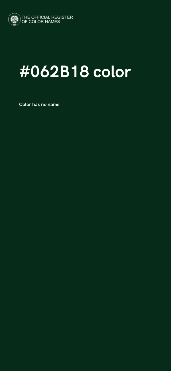 #062B18 color image