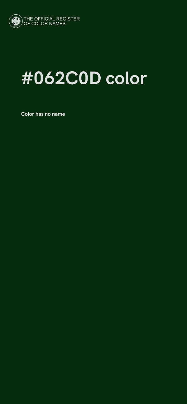 #062C0D color image