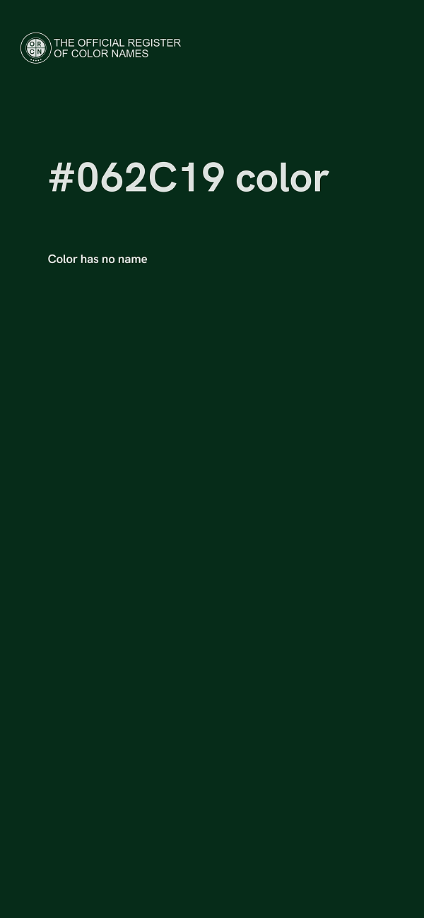 #062C19 color image