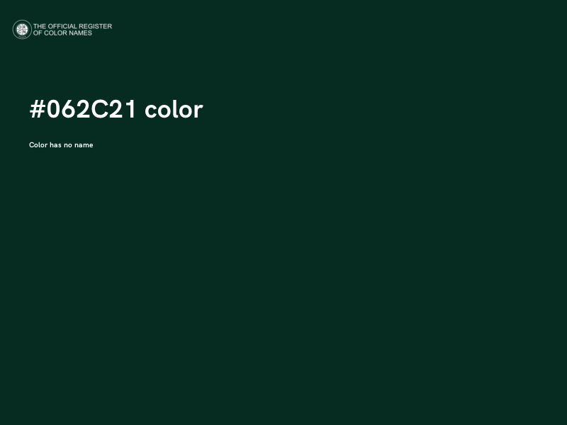 #062C21 color image