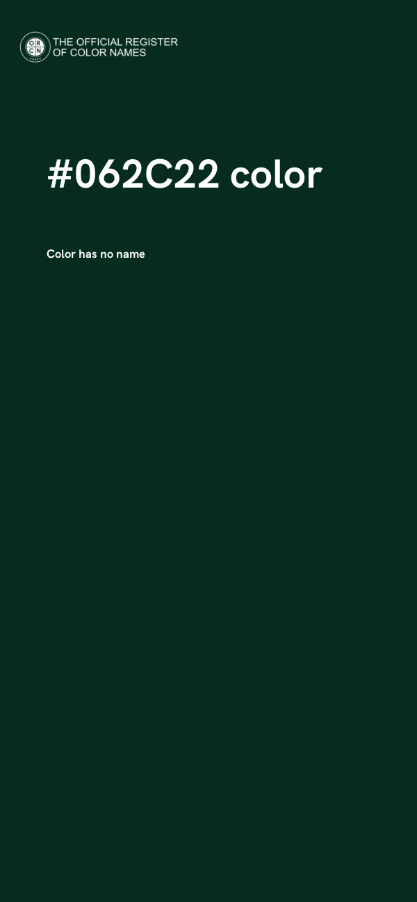 #062C22 color image