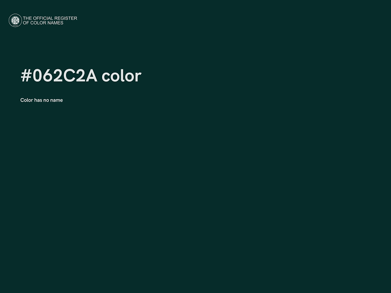 #062C2A color image