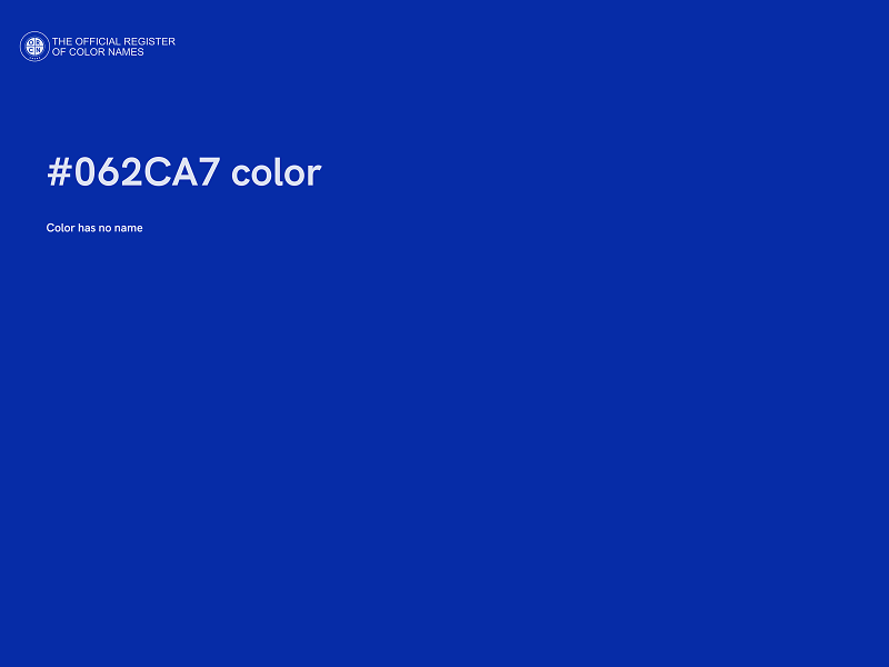 #062CA7 color image