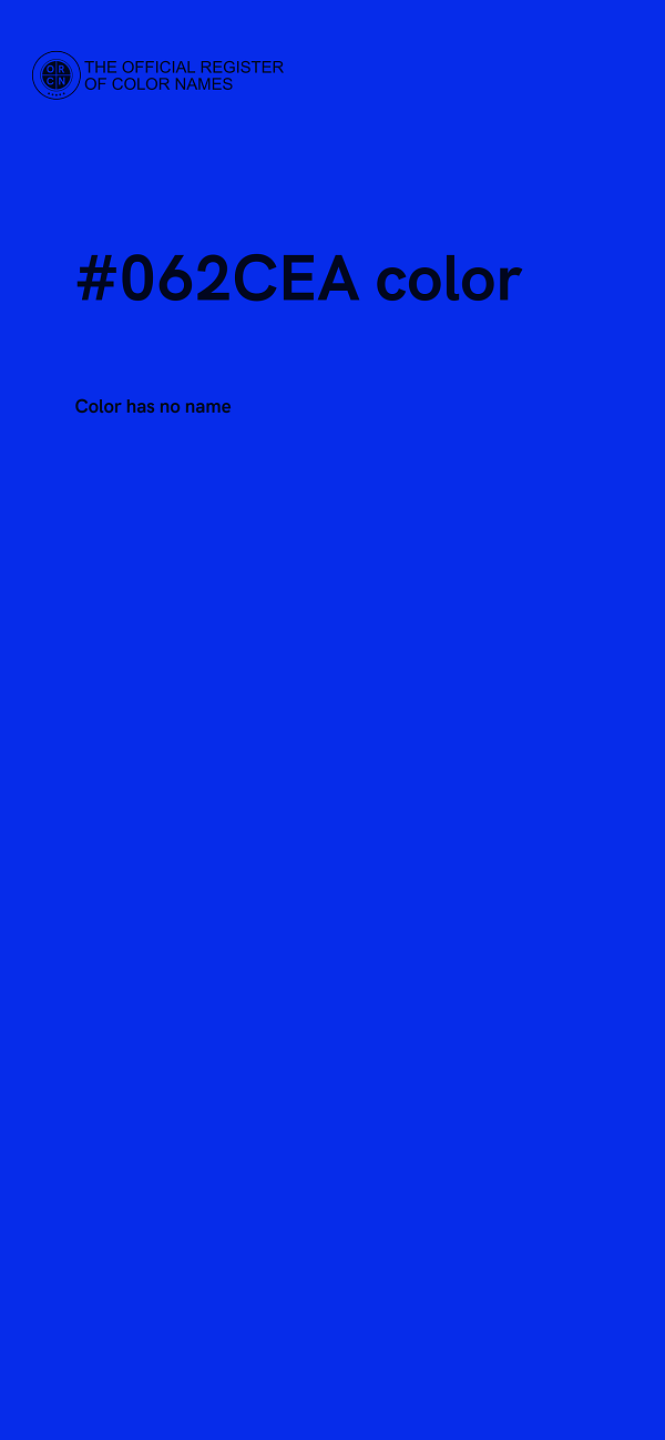 #062CEA color image