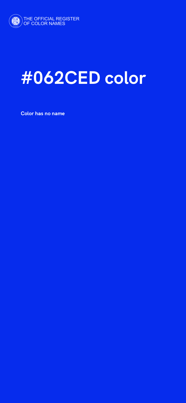 #062CED color image
