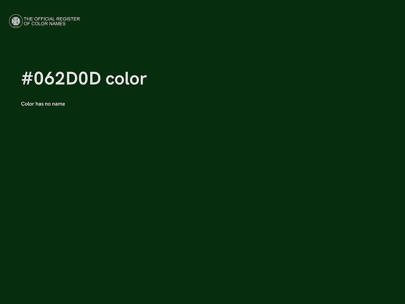 #062D0D color image