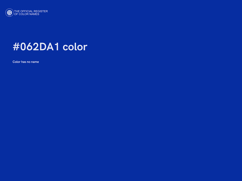#062DA1 color image