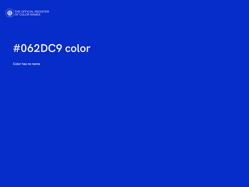 #062DC9 color image