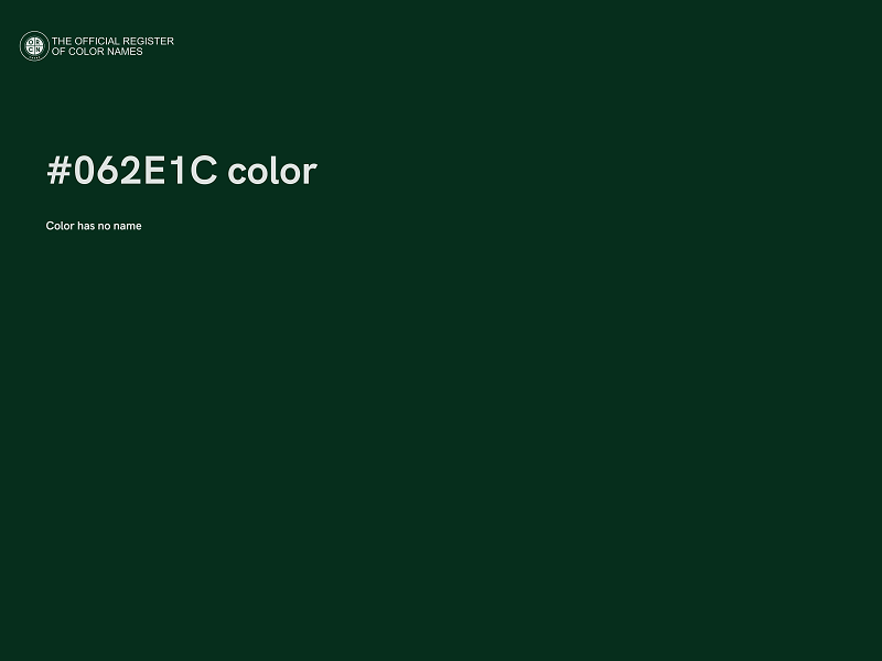 #062E1C color image