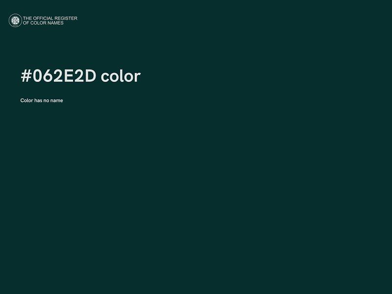 #062E2D color image