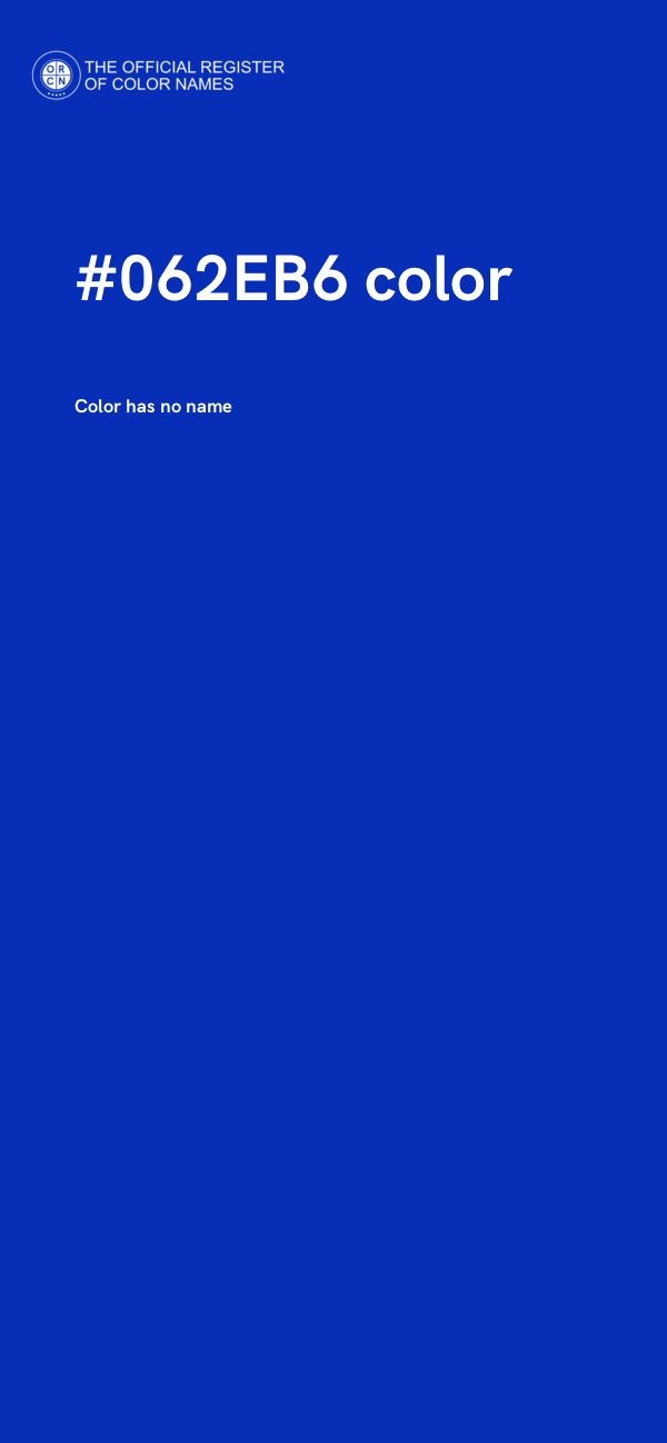 #062EB6 color image