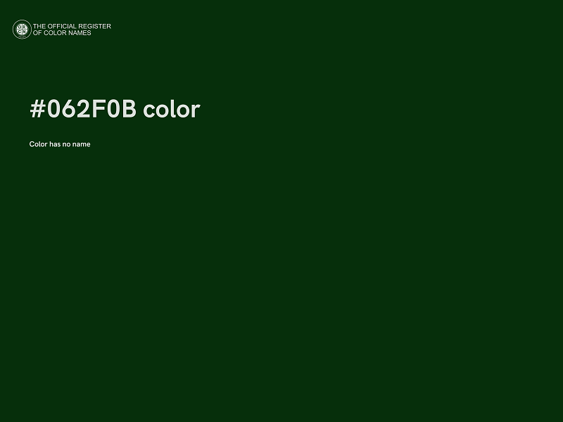 #062F0B color image