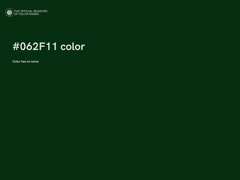 #062F11 color image