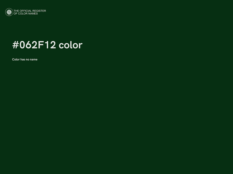#062F12 color image
