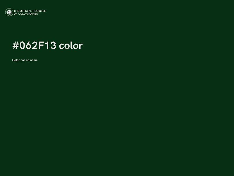 #062F13 color image